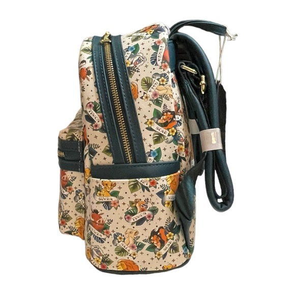 NEW Loungefly Exclusive Disney Lion King Tattoo Mini Backpack NEW WITH TAGS - Picture 9 of 16